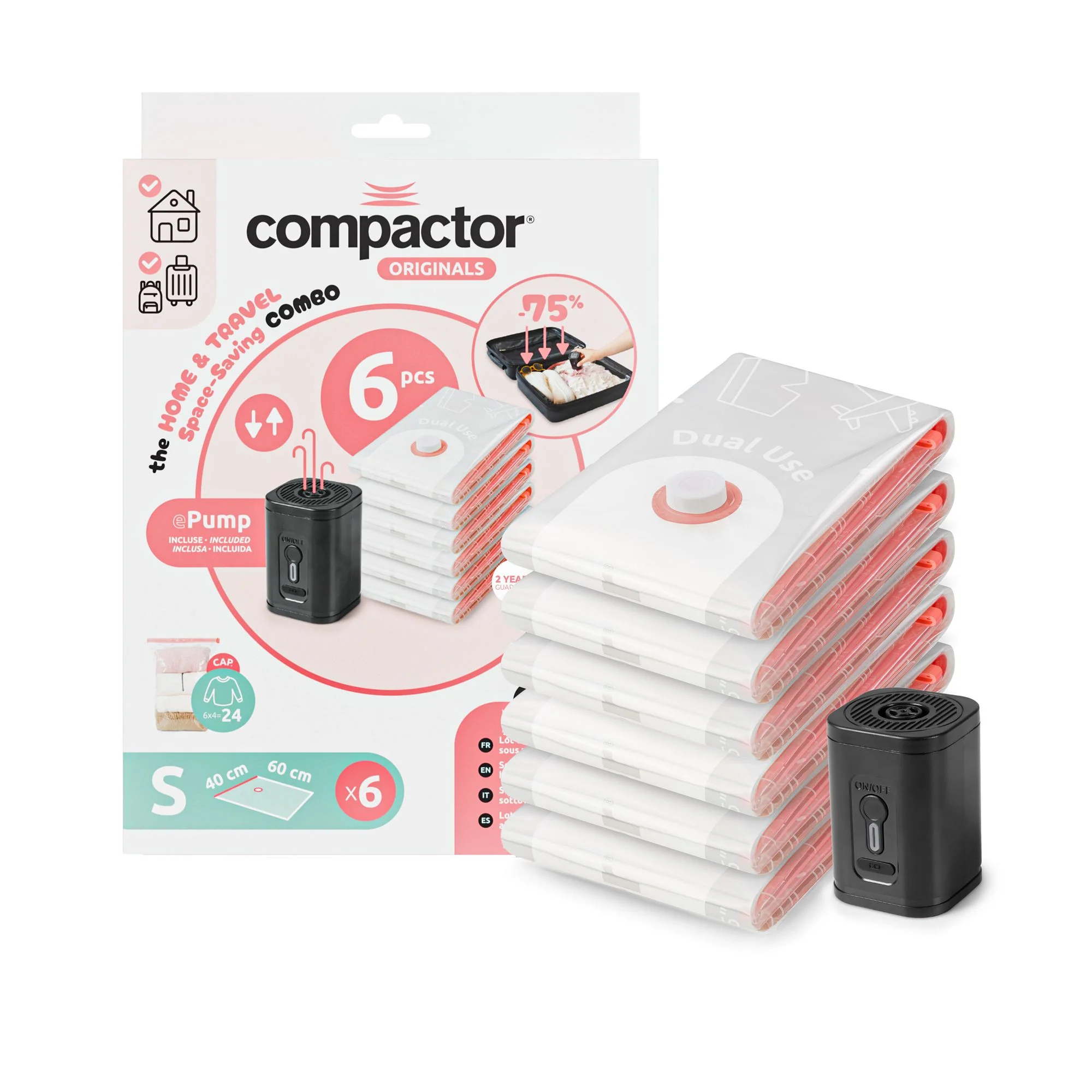 Sac de compression voyage pour un gain de place maximal